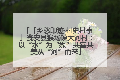 「乡愁印迹·村史村事」瓮安县猴场镇大河村：以“水”为“媒”共富共美从“河”而来