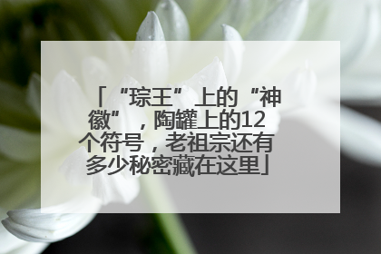 “琮王”上的“神徽”，陶罐上的12个符号，老祖宗还有多少秘密藏在这里