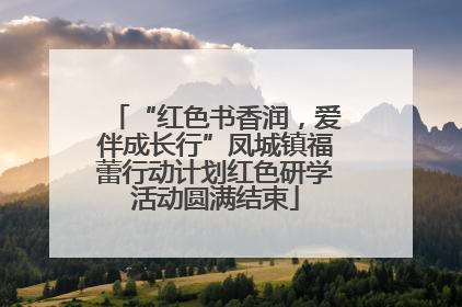 “红色书香润，爱伴成长行”凤城镇福蕾行动计划红色研学活动圆满结束