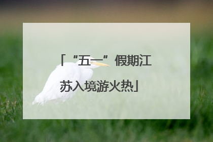 “五一”假期江苏入境游火热