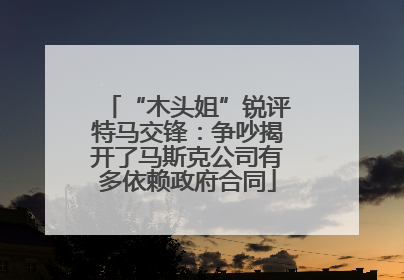 “木头姐”锐评特马交锋：争吵揭开了马斯克公司有多依赖政府合同