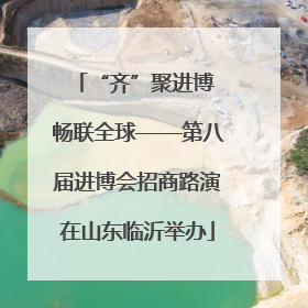“齐”聚进博 畅联全球——第八届进博会招商路演在山东临沂举办