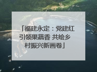 福建永定：党建红引领果蔬香 共绘乡村振兴新画卷