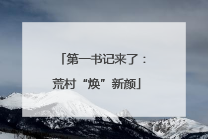 第一书记来了：荒村“焕”新颜