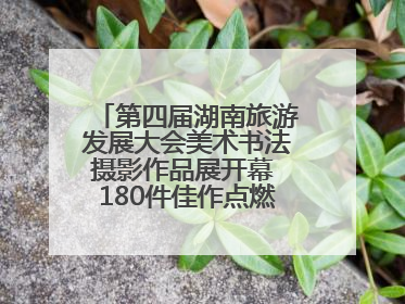 第四届湖南旅游发展大会美术书法摄影作品展开幕 180件佳作点燃岳阳文旅爆点