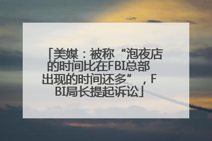 美媒：被称“泡夜店的时间比在FBI总部出现的时间还多”，FBI局长提起诉讼