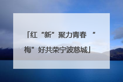红“新”聚力青春 “梅”好共荣宁波慈城