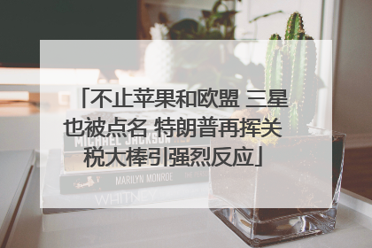 不止苹果和欧盟 三星也被点名 特朗普再挥关税大棒引强烈反应