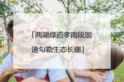 两湖绿道孝南段加速勾勒生态长廊