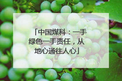 中国煤科：一手绿色一手责任，从地心通往人心
