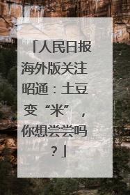 人民日报海外版关注昭通：土豆变“米”，你想尝尝吗？