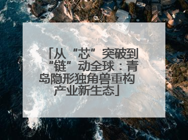 从“芯”突破到“链”动全球：青岛隐形独角兽重构产业新生态