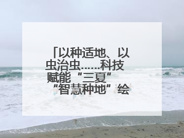 以种适地、以虫治虫……科技赋能“三夏” “智慧种地”绘就好“丰”景