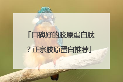 口碑好的胶原蛋白肽？正宗胶原蛋白推荐