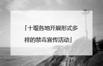 十堰各地开展形式多样的禁毒宣传活动