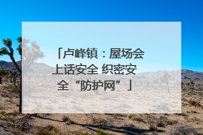 卢峰镇：屋场会上话安全 织密安全“防护网”
