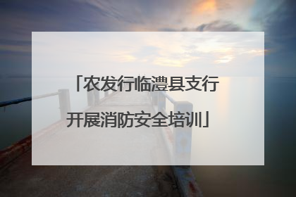 农发行临澧县支行开展消防安全培训