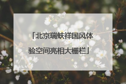北京瑞蚨祥国风体验空间亮相大栅栏
