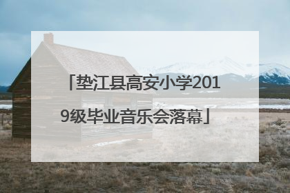 垫江县高安小学2019级毕业音乐会落幕