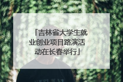 吉林省大学生就业创业项目路演活动在长春举行