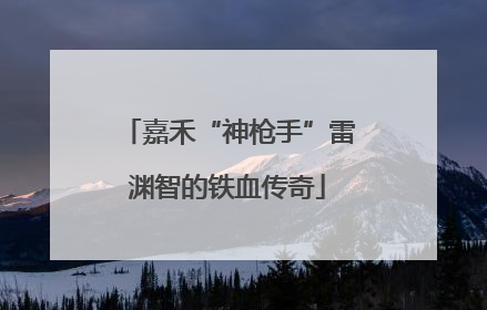 嘉禾“神枪手”雷渊智的铁血传奇