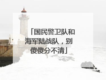 国民警卫队和海军陆战队，别傻傻分不清