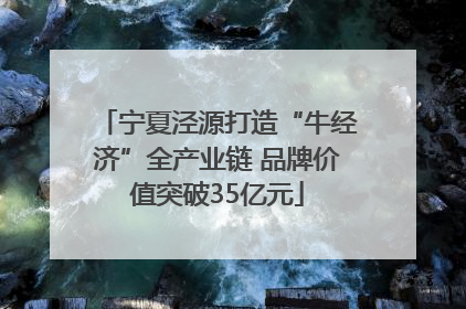 宁夏泾源打造“牛经济”全产业链 品牌价值突破35亿元
