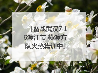备战武汉7·16渡江节 横渡方队火热集训中
