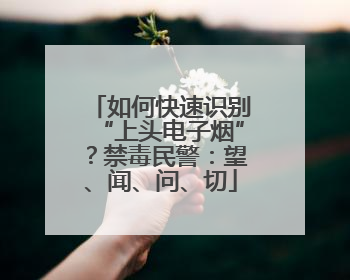 如何快速识别“上头电子烟”？禁毒民警：望、闻、问、切