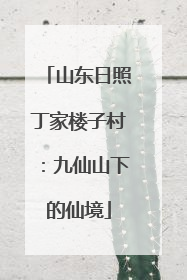 山东日照丁家楼子村：九仙山下的仙境