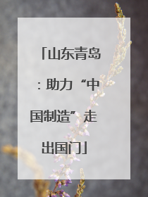 山东青岛：助力“中国制造”走出国门