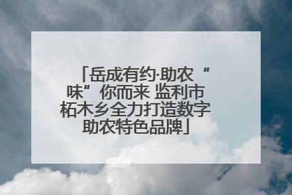 岳成有约·助农“味”你而来 监利市柘木乡全力打造数字助农特色品牌