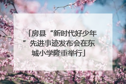 房县“新时代好少年”先进事迹发布会在东城小学隆重举行