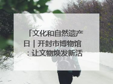 文化和自然遗产日｜开封市博物馆：让文物焕发新活力绽放新光彩