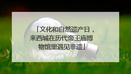 文化和自然遗产日，来西城在历代帝王庙博物馆里遇见非遗