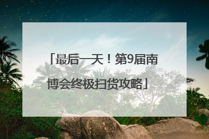 最后一天！第9届南博会终极扫货攻略