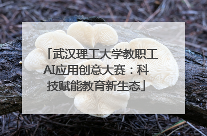 武汉理工大学教职工AI应用创意大赛：科技赋能教育新生态