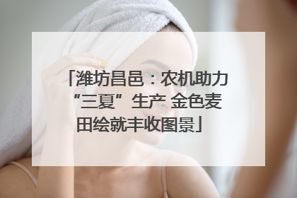 潍坊昌邑：农机助力“三夏”生产 金色麦田绘就丰收图景