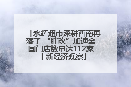 永辉超市深耕西南再落子 “胖改”加速全国门店数量达112家丨新经济观察