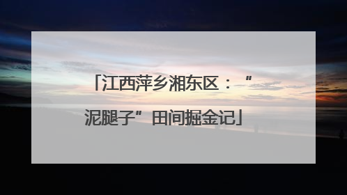 江西萍乡湘东区：“泥腿子”田间掘金记