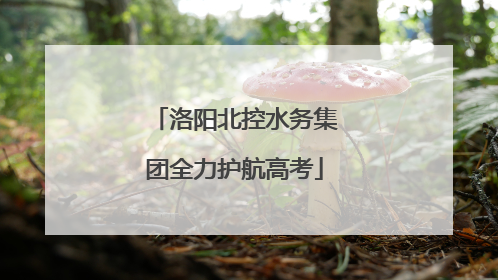 洛阳北控水务集团全力护航高考