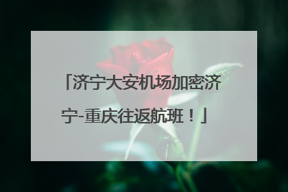 济宁大安机场加密济宁-重庆往返航班！