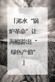 浠水“锅炉革命”让海鳗游出“绿色产值”