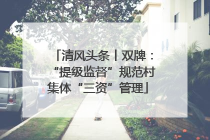 清风头条丨双牌：“提级监督”规范村集体“三资”管理