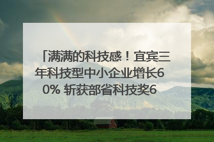 满满的科技感！宜宾三年科技型中小企业增长60% 斩获部省科技奖6项｜您牵挂的四川