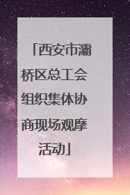 西安市灞桥区总工会组织集体协商现场观摩活动