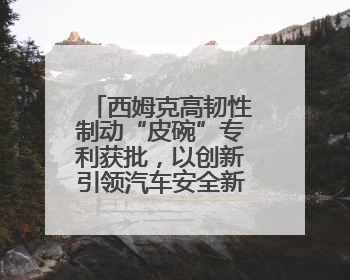 西姆克高韧性制动“皮碗”专利获批，以创新引领汽车安全新标杆