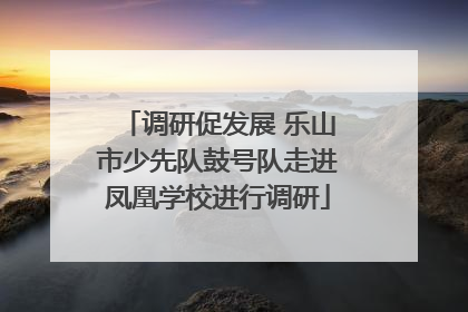 调研促发展 乐山市少先队鼓号队走进凤凰学校进行调研