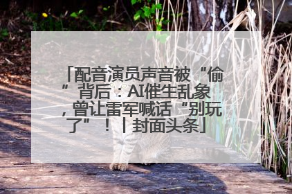 配音演员声音被“偷”背后：AI催生乱象，曾让雷军喊话“别玩了”！丨封面头条