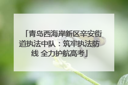 青岛西海岸新区辛安街道执法中队：筑牢执法防线 全力护航高考